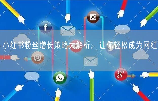 小红书粉丝增长策略大解析，让你轻松成为网红！