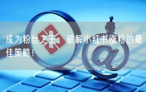 成为粉丝之王：破解小红书涨粉的最佳策略！