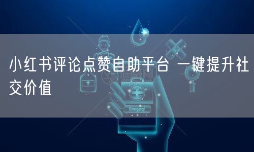小红书评论点赞自助平台 一键提升社交价值