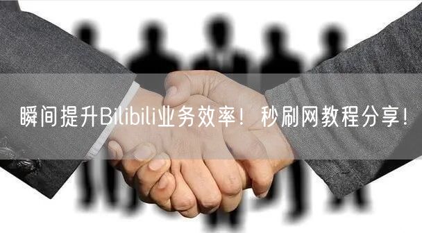 瞬间提升Bilibili业务效率！秒刷网教程分享！