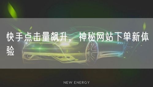 快手点击量飙升,神秘网站下单新体验