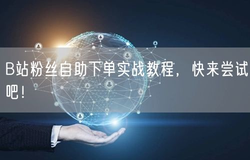 B站粉丝自助下单实战教程，快来尝试吧！