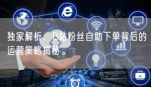 独家解析：B站粉丝自助下单背后的运营策略揭秘。