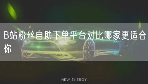 B站粉丝自助下单平台对比哪家更适合你