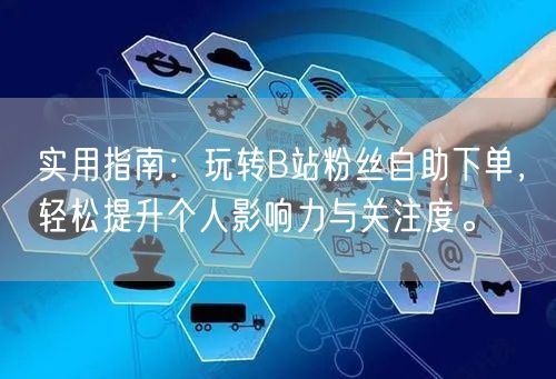 实用指南：玩转B站粉丝自助下单，轻松提升个人影响力与关注度。