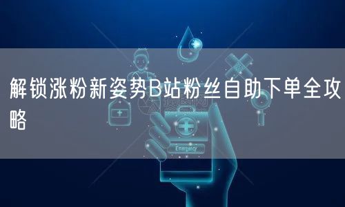 解锁涨粉新姿势B站粉丝自助下单全攻略