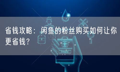 省钱攻略：闲鱼的粉丝购买如何让你更省钱？