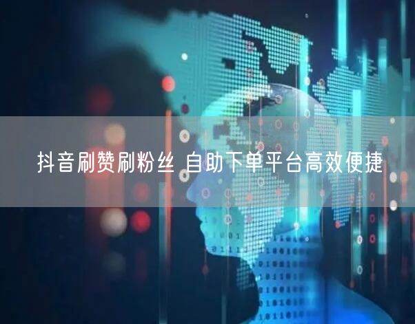 抖音刷赞刷粉丝 自助下单平台高效便捷