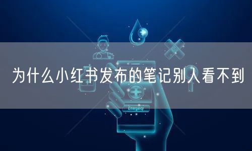 为什么小红书发布的笔记别人看不到