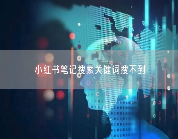 小红书笔记搜索关键词搜不到